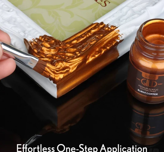 Guild Lane Super GILD Acrylic Gilding Enamel Paint, Burnt Copper (60ml)