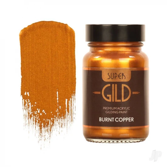 Guild Lane Super GILD Acrylic Gilding Enamel Paint, Burnt Copper (60ml)