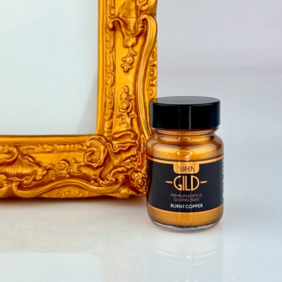 Guild Lane Super GILD Acrylic Gilding Enamel Paint, Burnt Copper (125ml)