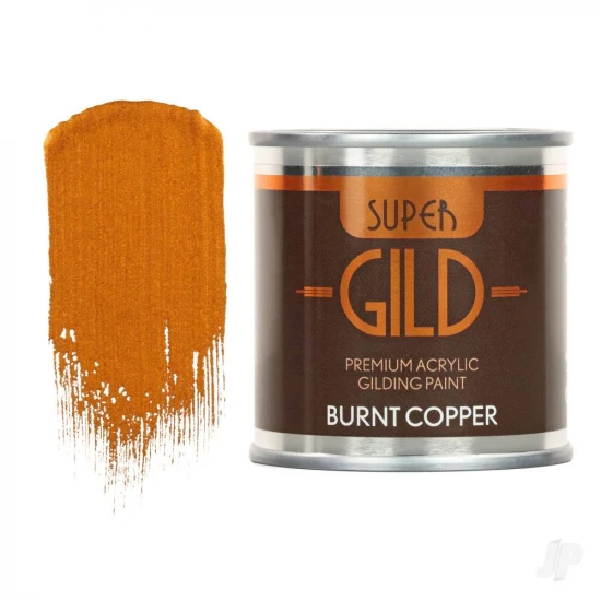 Guild Lane Super GILD Acrylic Gilding Enamel Paint, Burnt Copper (125ml)