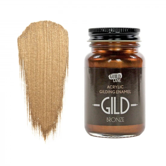 Guild Lane GILD Acrylic Gilding Enamel Paint, Bronze (60ml Jar)