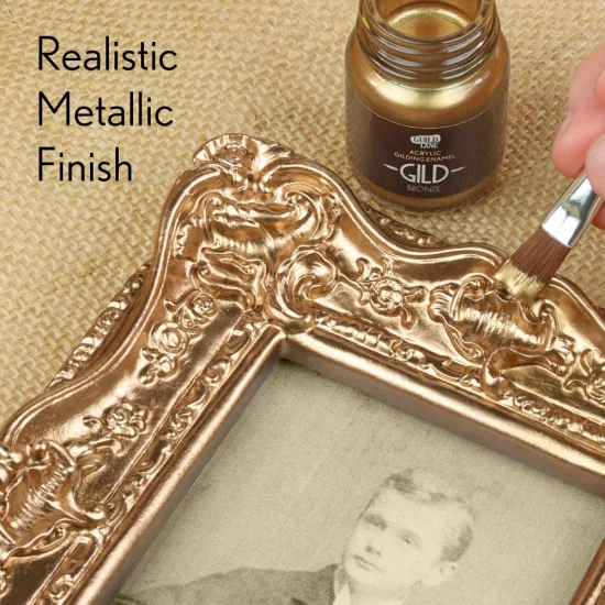 Guild Lane GILD Acrylic Gilding Enamel Paint, Bronze (125ml Tin)