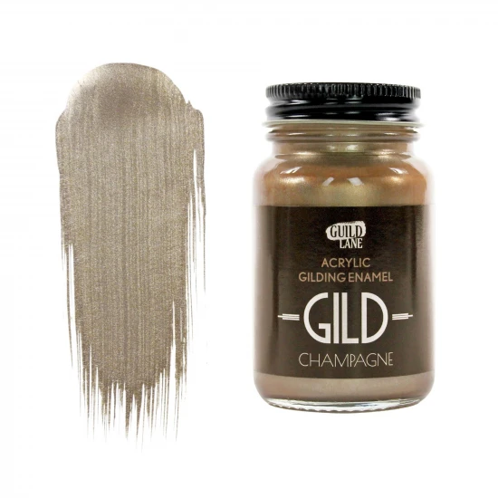 Guild Lane GILD Acrylic Gilding Enamel Paint, Champagne (60ml Jar)