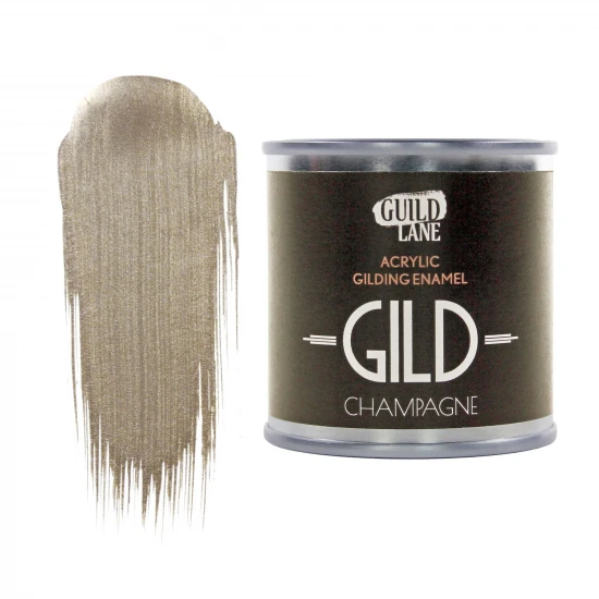Guild Lane GILD Acrylic Gilding Enamel Paint, Champagne (125ml Tin)