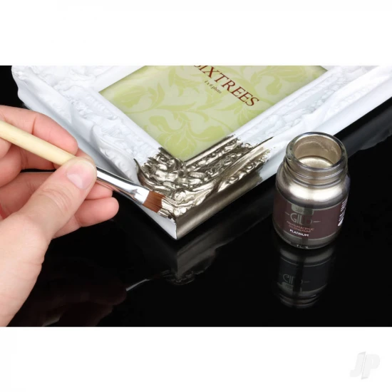 Guild Lane Super GILD Acrylic Gilding Enamel Paint, Platinum (125ml)