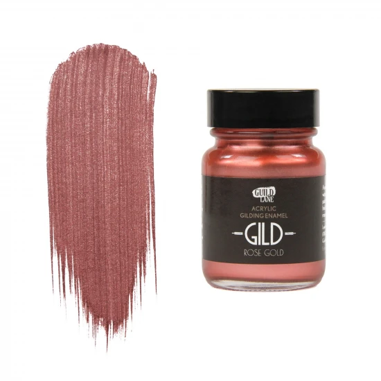 Guild Lane GILD Acrylic Gilding Enamel Paint, Rose Gold (30ml Jar)