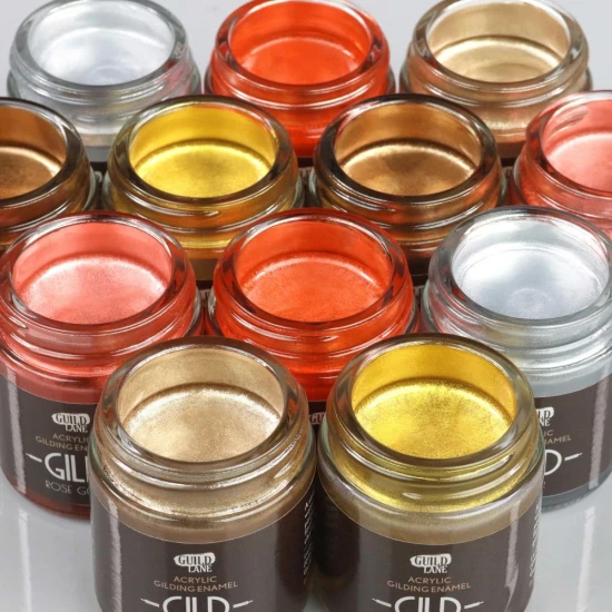 Guild Lane GILD Acrylic Gilding Enamel Paint, Rose Gold (60ml Jar)