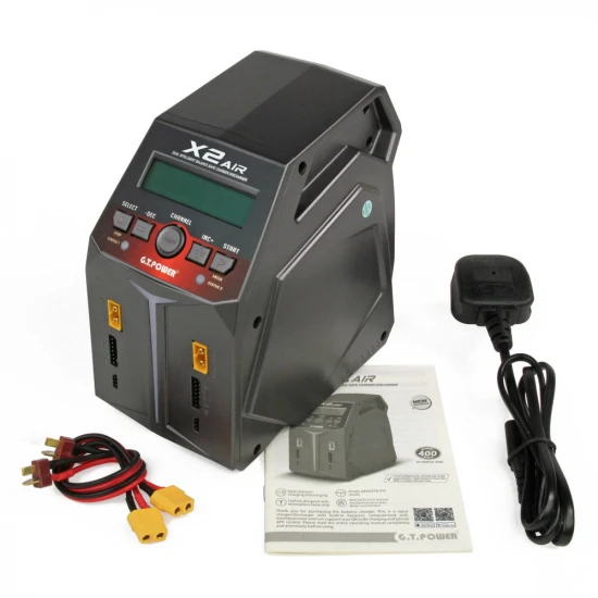 GT Power X2 Air Charger 2x100W AC/DC 12A Charger / Discharger (UK)