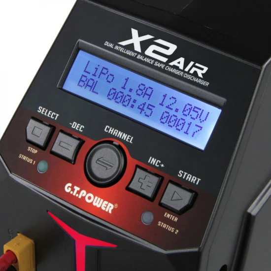 GT Power X2 Air Charger 2x100W AC/DC 12A Charger / Discharger (UK)