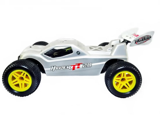 Hobao Hyper TT Truck Tyres Mounted Yellow Wheel (4Pcs)
