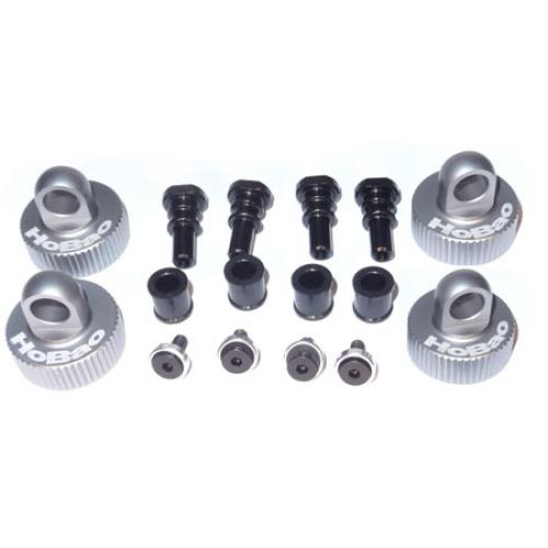 Hobao Hyper 9 Aluminium 1 Piece Shock Cap Set W/Hardware (4)