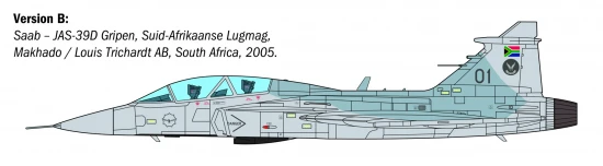 Italeri 1/48 Jas-39 Gripen Twin Seater