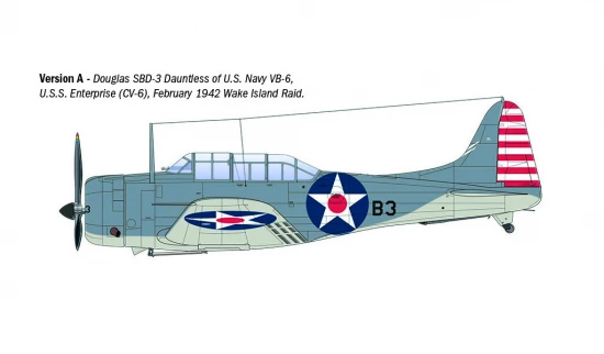 Italeri USN SBD-3 Dauntless
