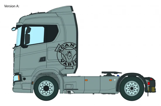 Italeri Scania S770 4x2 Normal Roof Grey Cab
