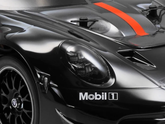 Tamiya Porsche 911 GT3 R (992) with Black Painted Body (TT-02)