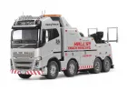 Tamiya Volvo FH16 Globetrotter 750 8x4 Tow Truck with Silver Pre-Painted Body Components