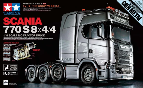 Tamiya Scania 8x4/4 - Gun Metal