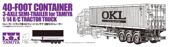 Tamiya 40ft Container 3A Semi-Trailer