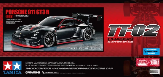 Tamiya Porsche 911 GT3 R 992 (TT-02)