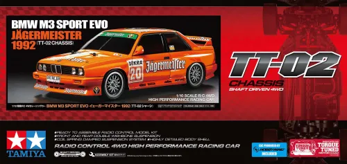 Tamiya BMW M3 Sport Evo Jagermeister 1992 (TT-02)