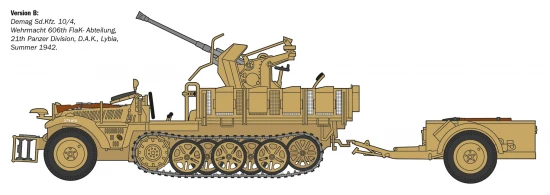 Italeri Sd.Kfz. 10/4With Flak 30 Trail 2004