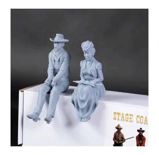 Set of 4 Wild West 1:12 Stagecoach Figures for AL20345