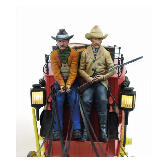 Set of 4 Wild West 1:12 Stagecoach Figures for AL20345