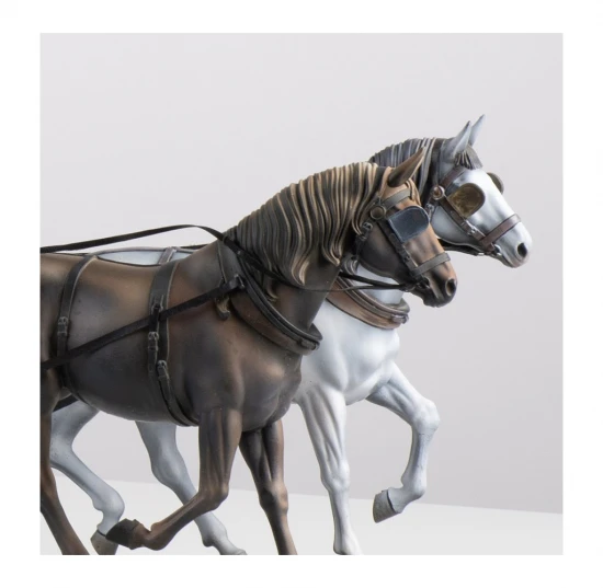 Set of 2 Wild West 1:12 Stagecoach Horses for AL20345