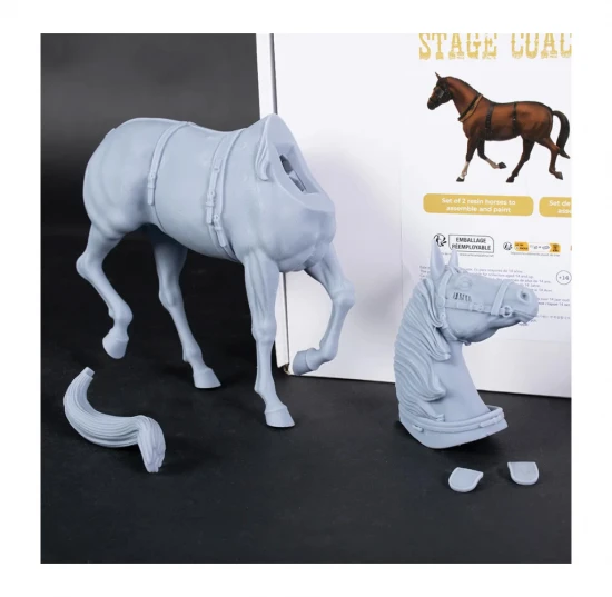 Set of 2 Wild West 1:12 Stagecoach Horses for AL20345