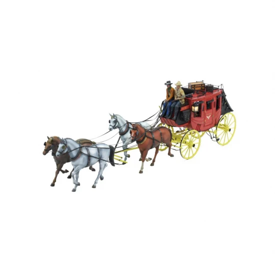 Set of 2 Wild West 1:12 Stagecoach Horses for AL20345