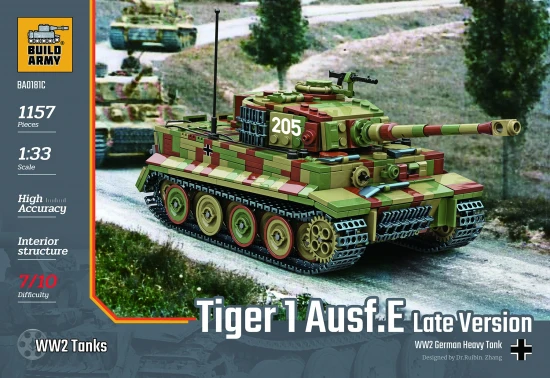 Tiger I tank in camo