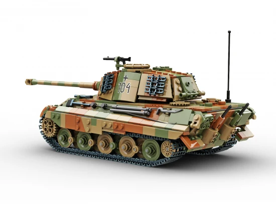 Tiger II tank in camo
