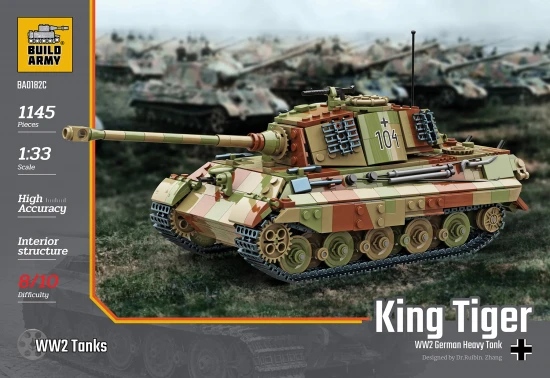 Tiger II tank in camo