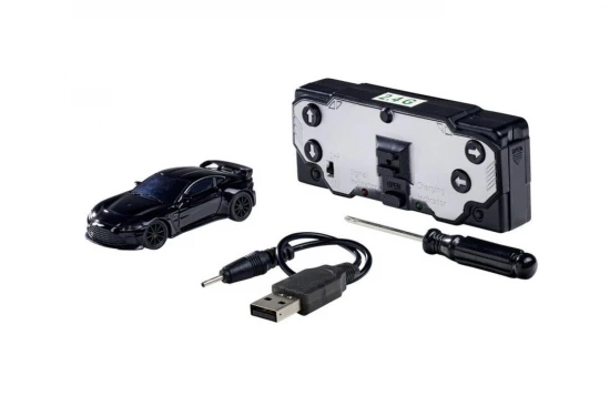 Carson 1:64 Nano Racer Ast.Martin V12 Vant.blac