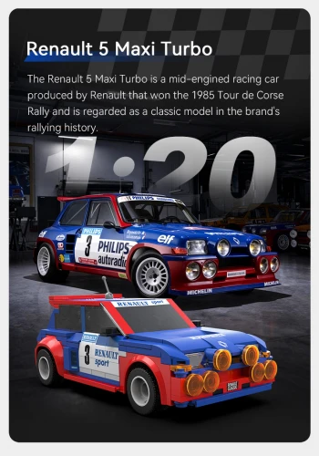 1:20 Renault 5 Maxi Turbo - 282 pcs