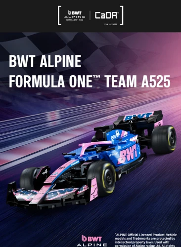 1:24 BWT Alpine F1 Team A525 Racing Car - 300 pcs