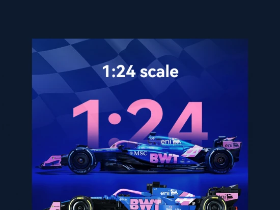 1:24 BWT Alpine F1 Team A525 Racing Car - 300 pcs