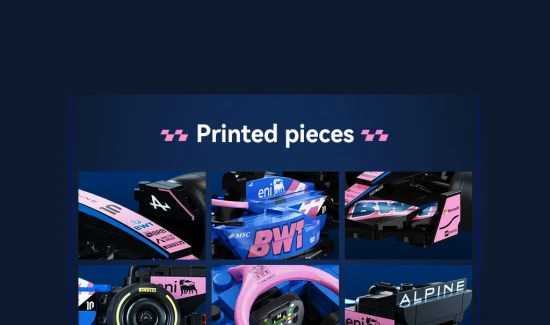 1:24 BWT Alpine F1 Team A525 Racing Car - 300 pcs