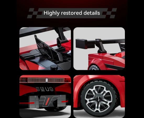1:24 BYD Yangwang U9 Electric Super Coupé - 291 pcs