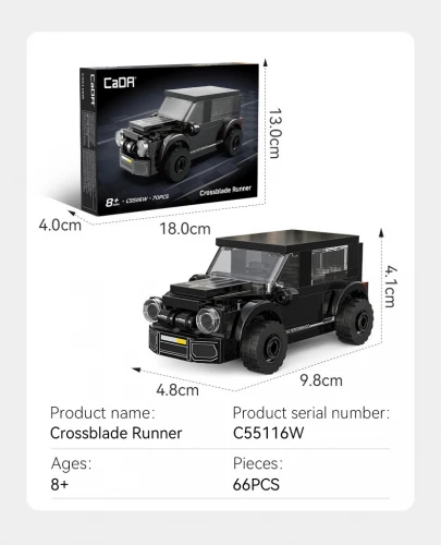 Mini Crossblade Runner SUV - 66 pcs