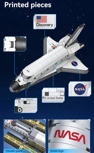 NASA Space Shuttle Discovery - 1827 pcs
