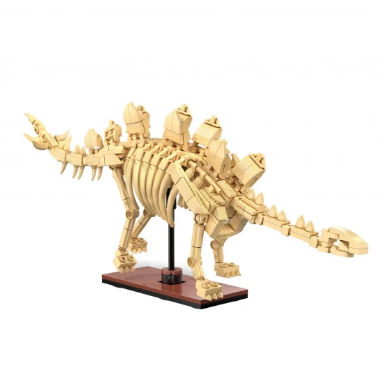 Tray of 3 Dinosaur Eggs with Stegosaurus - Triceratops & Velociraptor