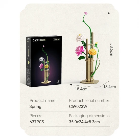 Oriental Floral Art: Spring - 613 pcs