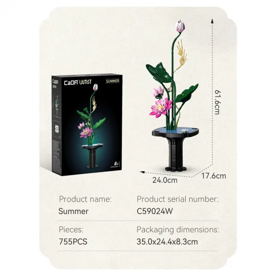 Oriental Floral Art: Summer - 751 pcs