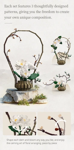 Oriental Floral Art: Winter - 990 pcs