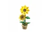 Sunflower Building Block Planter - 187 pcs