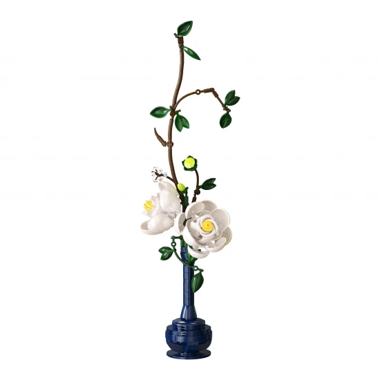 Oriental Floral Art: Serene Indigo - 324 pcs