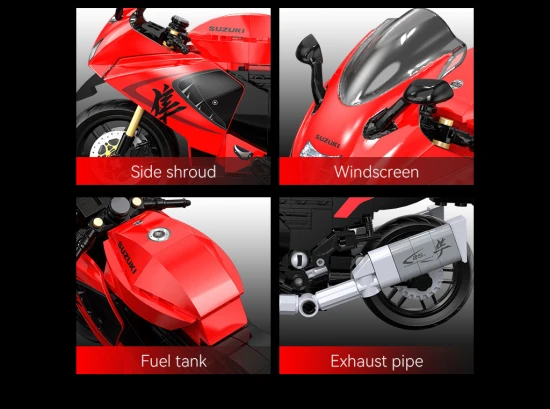 1:12 Suzuki Hayabusa Motorbike - 299 pcs