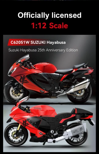 1:12 Suzuki Hayabusa Motorbike - 299 pcs