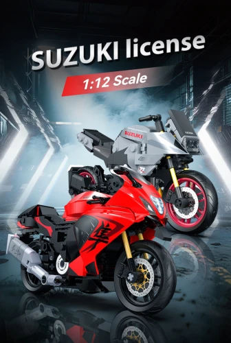 1:12 Suzuki Katana Motorbike - 310 pcs